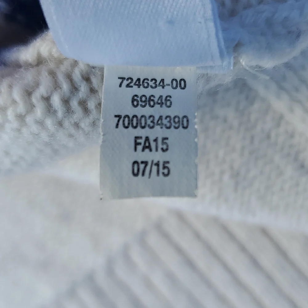 Derek Lam IOC Athleta Cashmere Black and Blue Striped Crewneck Sweater Small